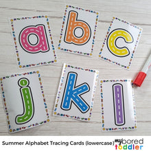 Load image into Gallery viewer, Summer Tracing Cards - Alphabet Lowercase