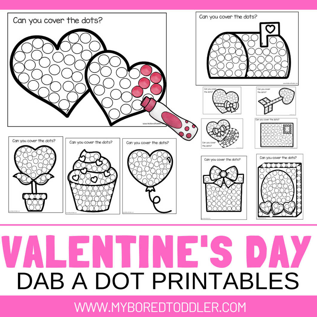 Valentine's Day Dot Printables