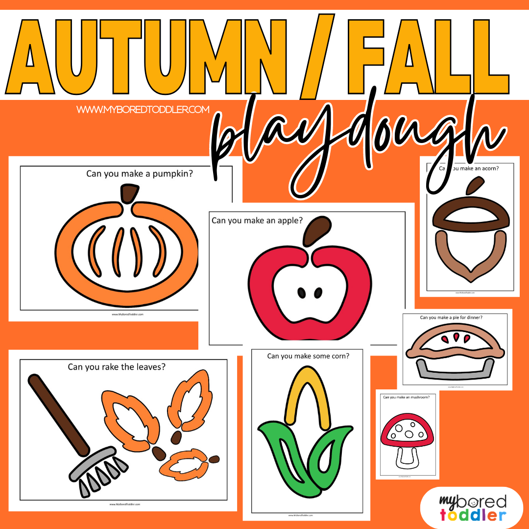 Autumn / Fall Playdough Mats Color & Black & White – My Bored Toddler autumn-fall-playdough-mats-color-black-white-my-bored-toddler