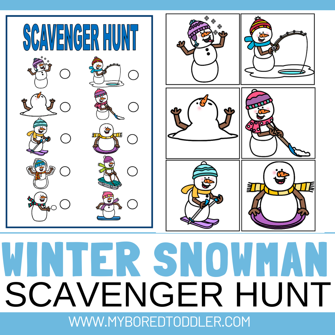 Winter Snowman / Snowmen Scavenger Hunt