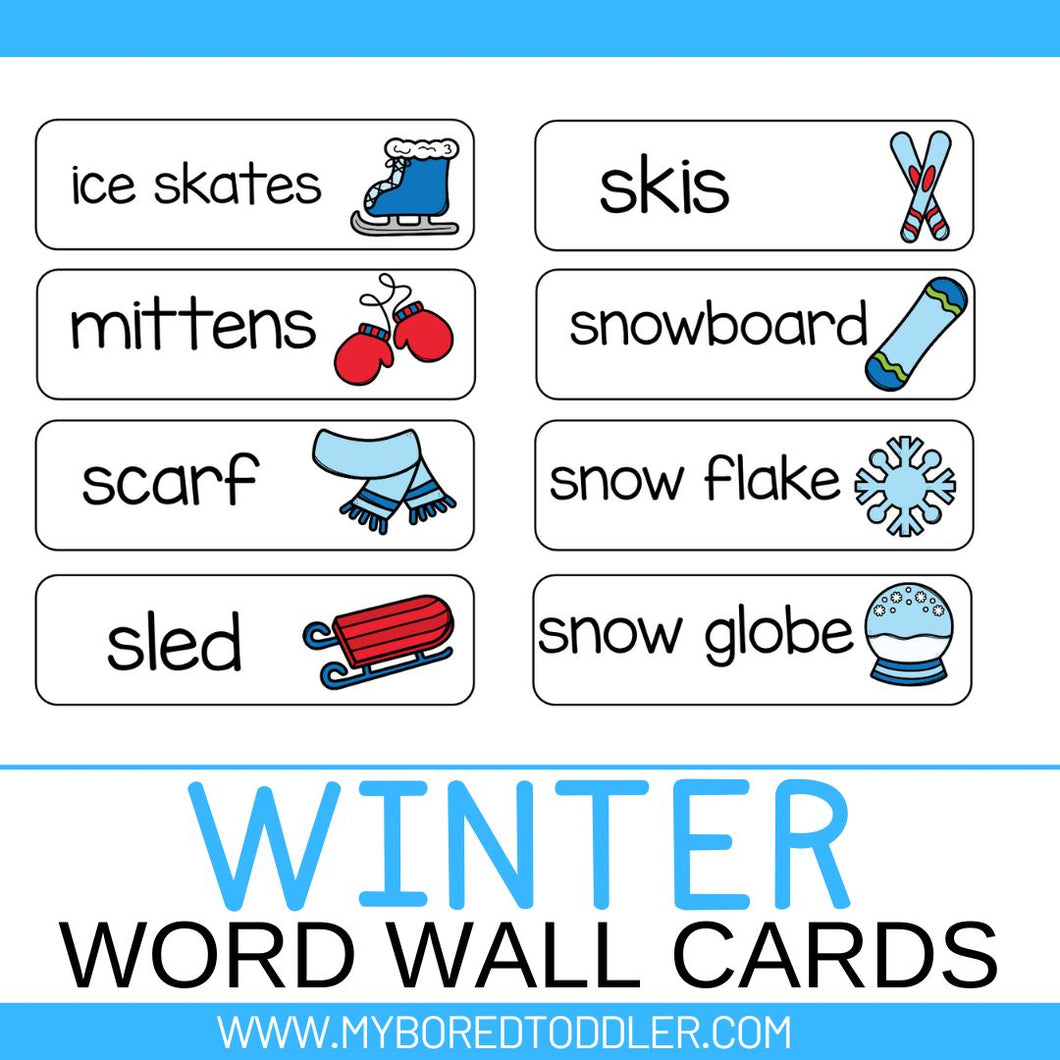 Winter Word Wall Printable