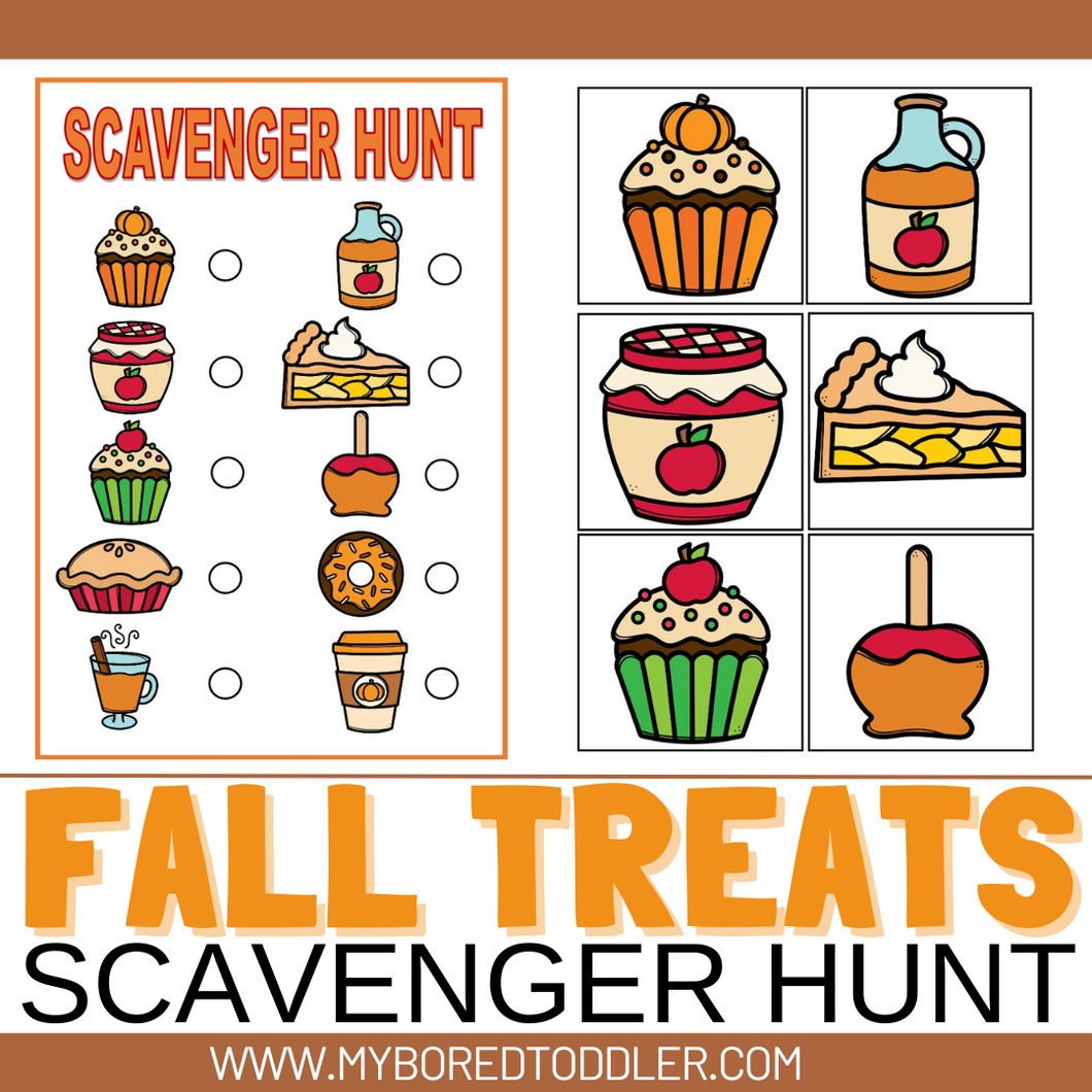 Autumn / Fall TREATS Scavenger Hunt / Treasure Hunt