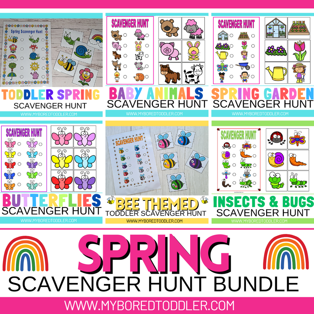 SPRING Scavenger Hunt / Treasure Hunt Bundle