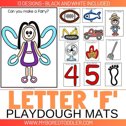 LETTER OF THE WEEK 'F' Playdough Mats / Playdoh Mats