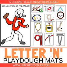 Load image into Gallery viewer, LETTER OF THE WEEK &#39;N&#39; Playdough Mats / Playdoh Mats
