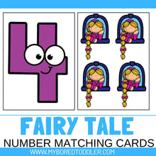 Load image into Gallery viewer, Fairy Tales Number Matching Cards 0-10
