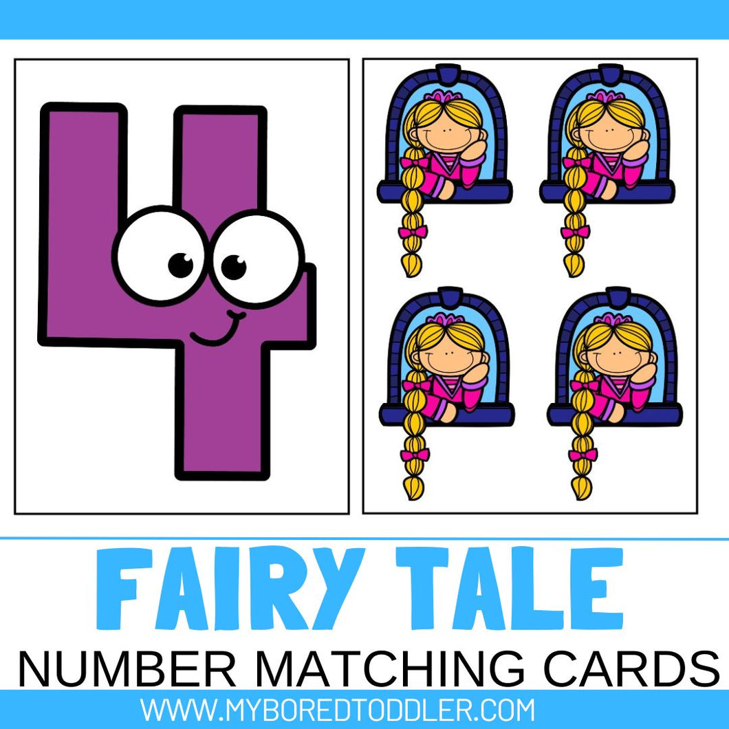 Fairy Tales Number Matching Cards 0-10