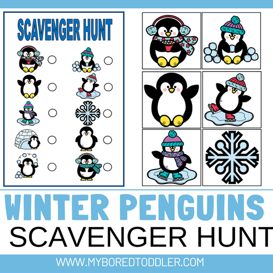 Winter Penguins Scavenger Hunt