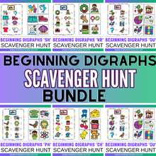 Load image into Gallery viewer, Beginning Digraphs Scavenger Hunt Bundle
