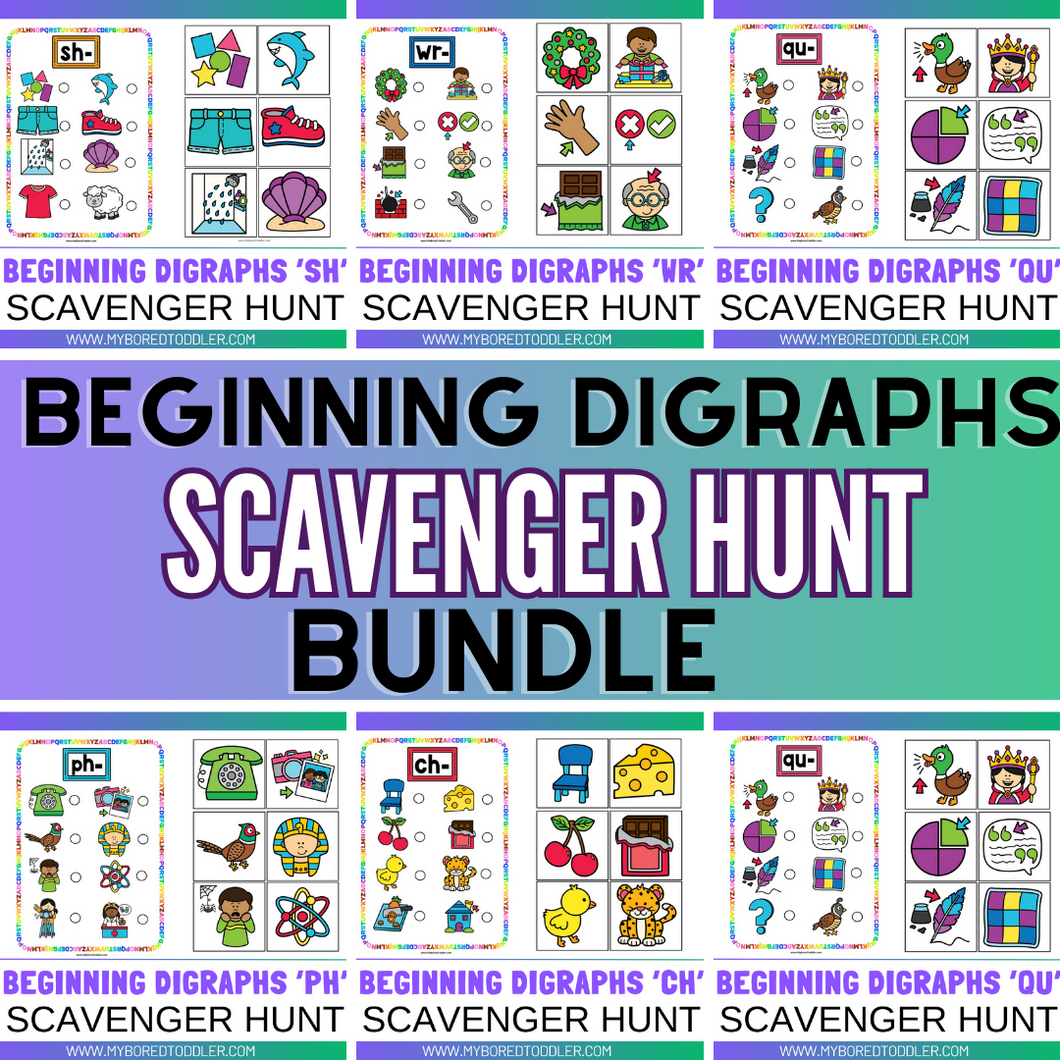 Beginning Digraphs Scavenger Hunt Bundle