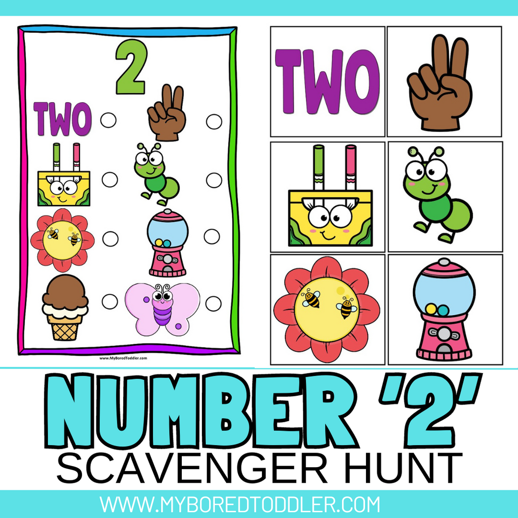 Number TWO 2 Scavenger Hunt / Treasure Hunt