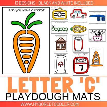 LETTER OF THE WEEK 'C' Playdough Mats / Playdoh Mats