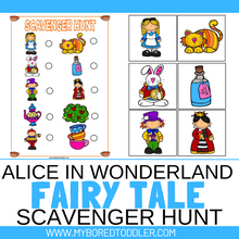Load image into Gallery viewer, Alice In Wonderland - FAIRY TALES - Scavenger Hunt / Treasure Hunt
