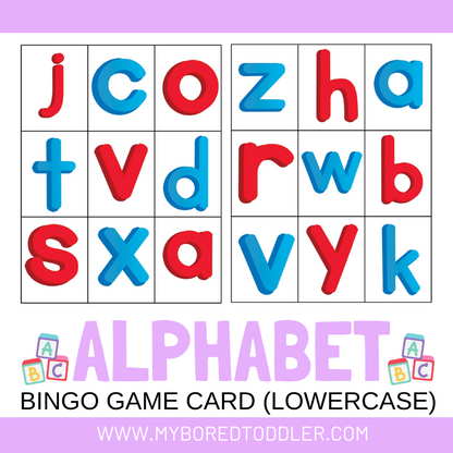 Alphabet Bingo Lowercase