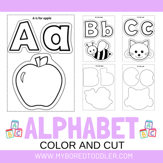 Alphabet Color & Cut Sheets
