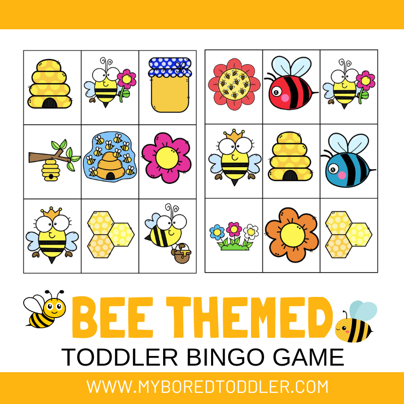 Bee Themed Bingo Game