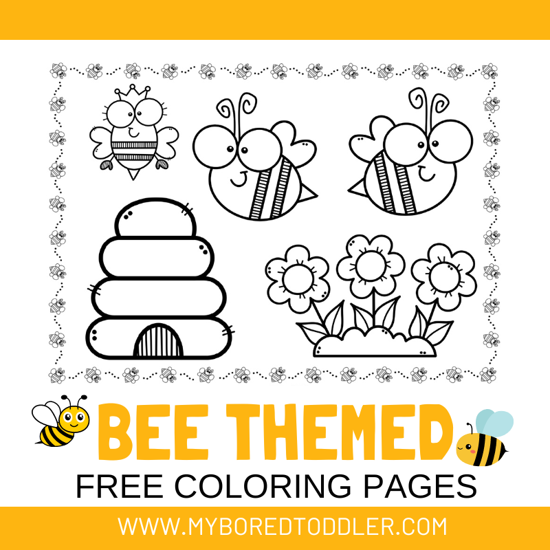 BEE Coloring Pages