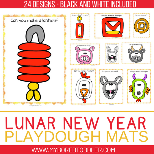 CHINESE NEW YEAR / LUNAR NEW YEAR / Playdough Mats