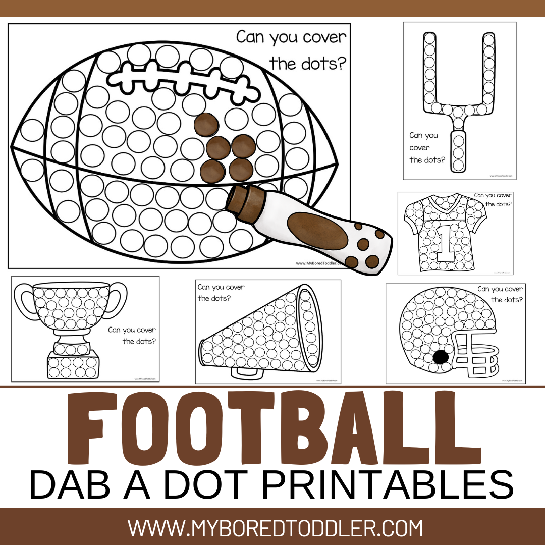 Football / Game Day Dot Printables