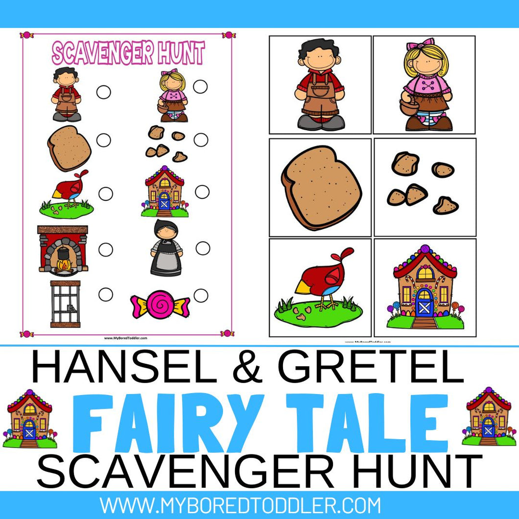 Hansel & Gretel - FAIRY TALES - Scavenger Hunt / Treasure Hunt