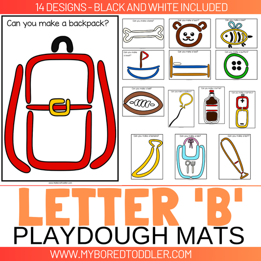 LETTER OF THE WEEK 'B' Playdough Mats / Playdoh Mats