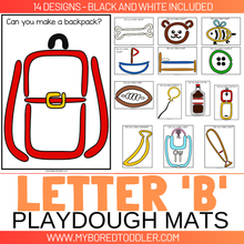 Load image into Gallery viewer, LETTER OF THE WEEK &#39;B&#39; Playdough Mats / Playdoh Mats
