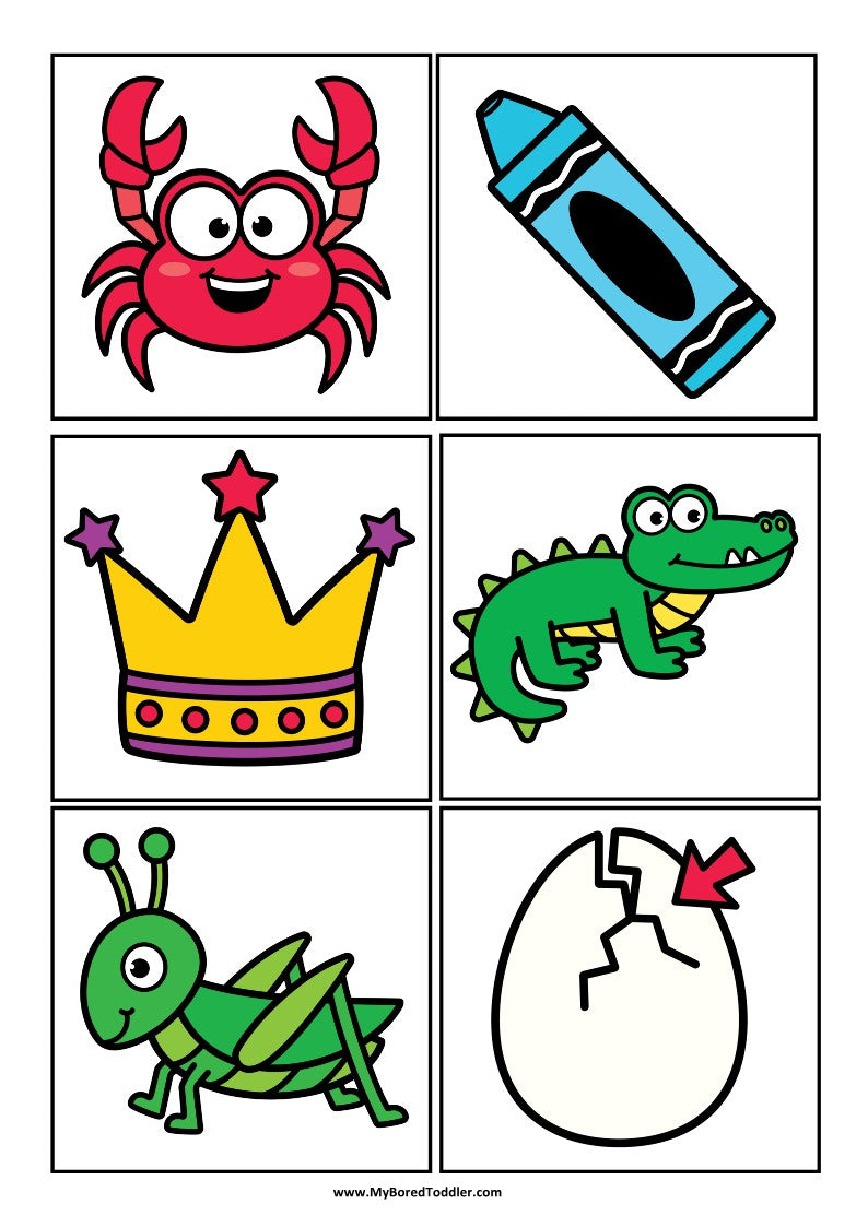 Beginning Blends 'CR' Alphabet Scavenger Hunt / Treasure Hunt