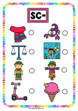 Load image into Gallery viewer, Beginning Blends &#39;SC&#39; Alphabet Scavenger Hunt / Treasure Hunt
