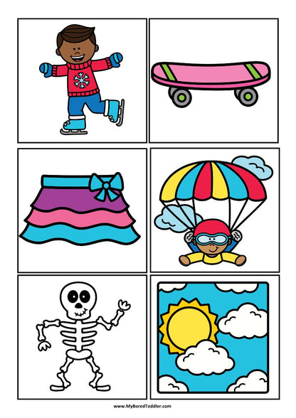 Beginning Blends 'SK' Alphabet Scavenger Hunt / Treasure Hunt