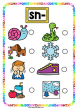 Load image into Gallery viewer, Beginning Blends &#39;SN&#39; Alphabet Scavenger Hunt / Treasure Hunt
