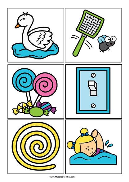 Beginning Blends 'SW' Alphabet Scavenger Hunt / Treasure Hunt