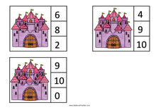 Load image into Gallery viewer, Fairy Tales - Castle Counting Clip Cards 0-10

