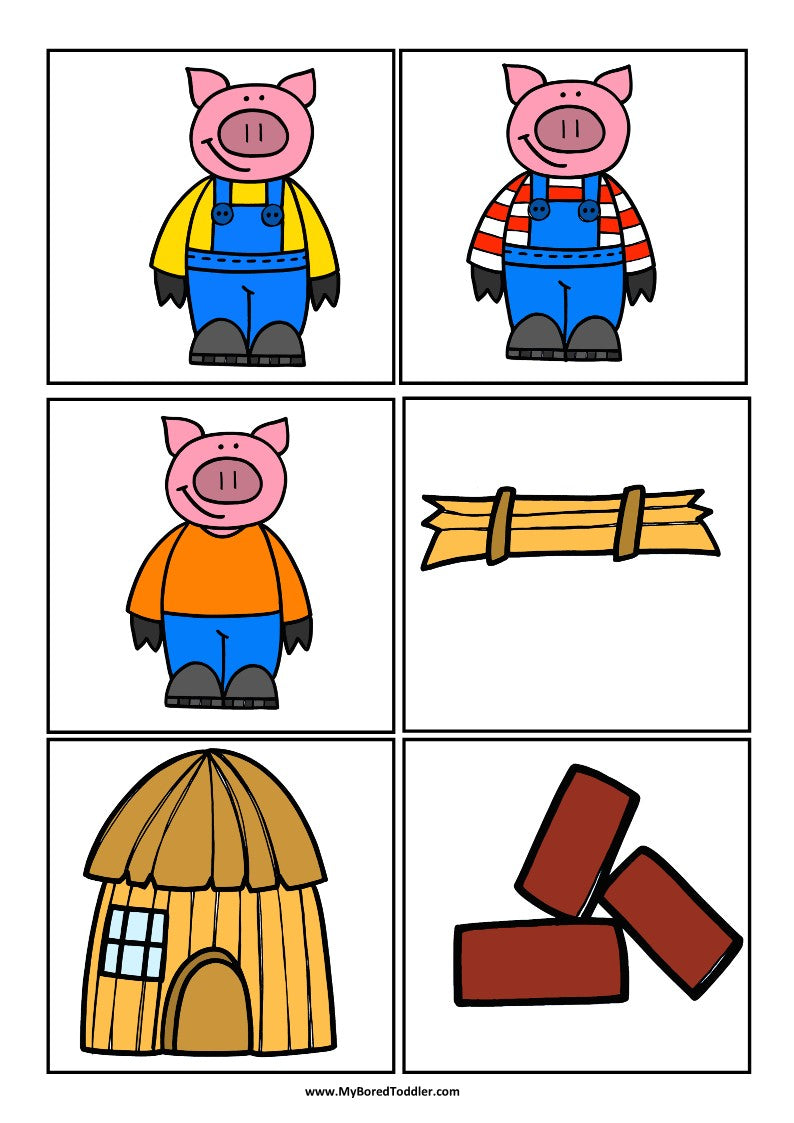 The Three Little Pigs - FAIRY TALES - Scavenger Hunt / Treasure Hunt