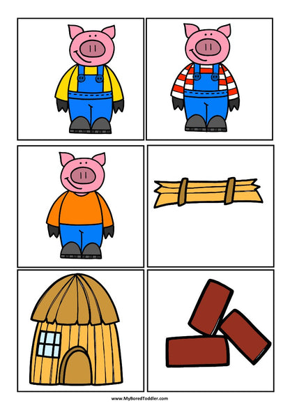 The Three Little Pigs - FAIRY TALES - Scavenger Hunt / Treasure Hunt