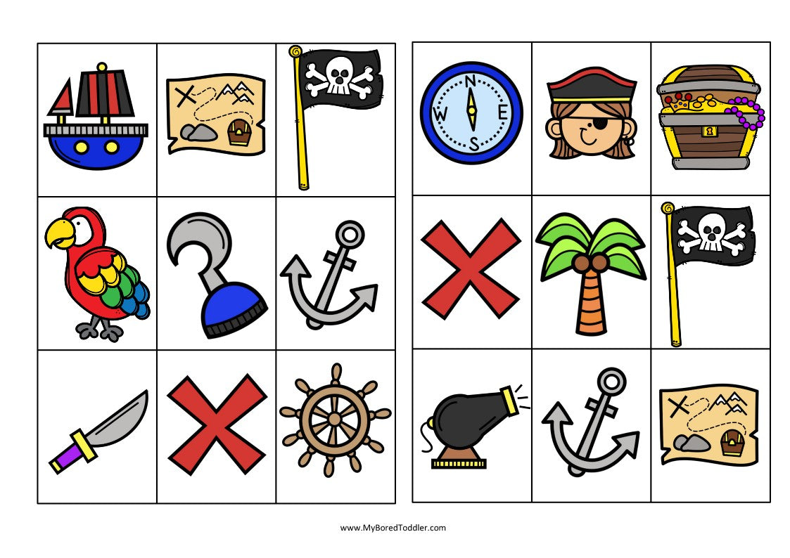 PIRATE Theme Bingo Game