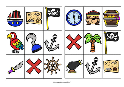 PIRATE Theme Bingo Game