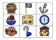 Load image into Gallery viewer, PIRATE Theme Bingo Game
