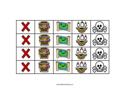 PIRATES Reward Sticker Chart - Behavior Management