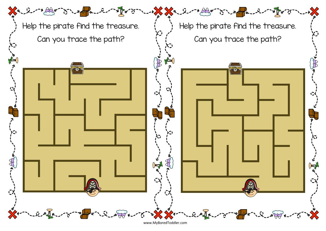 PIRATES Tracing Mazes