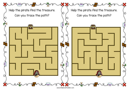 PIRATES Tracing Mazes
