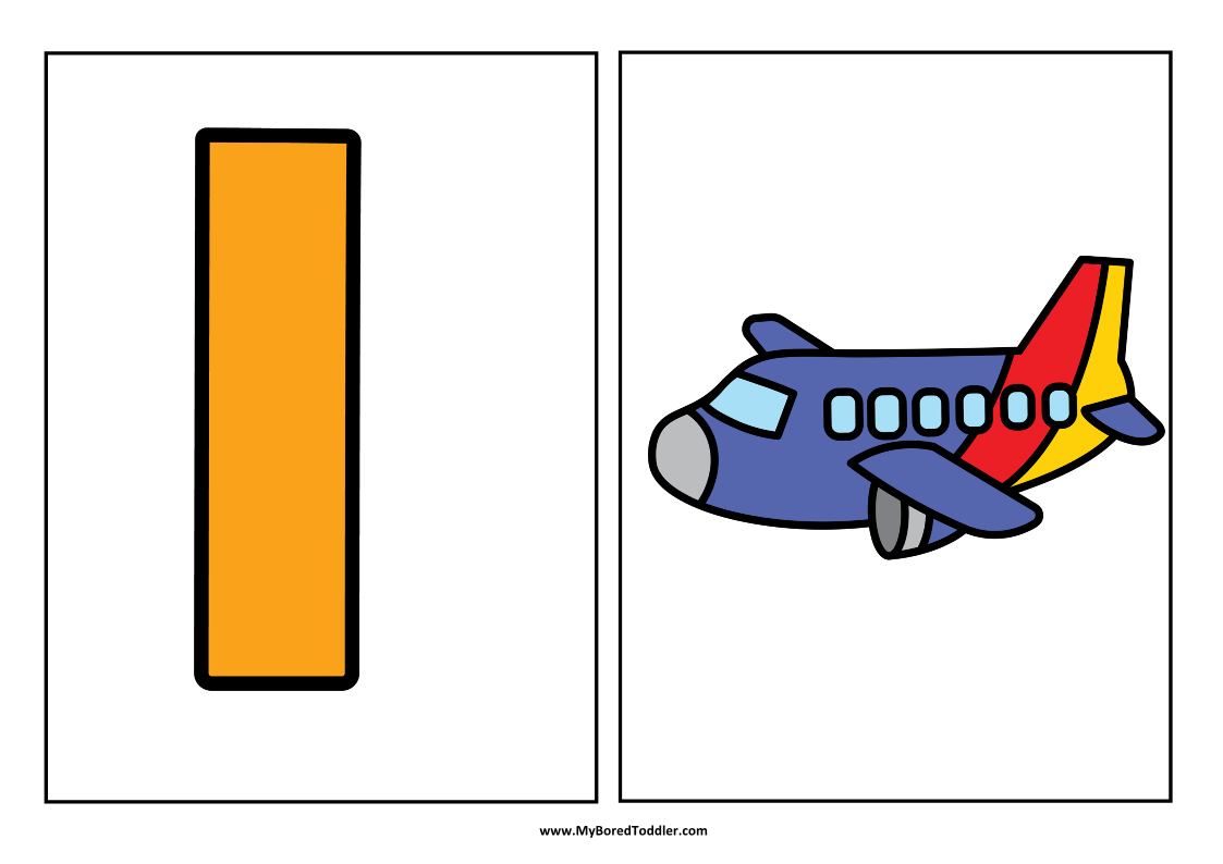 Transport Planes Number Matching Cards 0-10