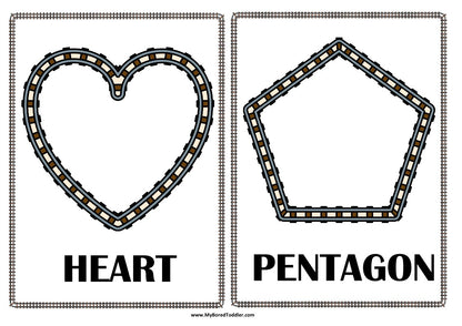 Transport Train Shape Tracing Sheets
