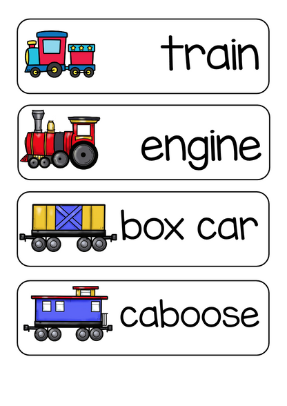 Transport Train Wall Printable
