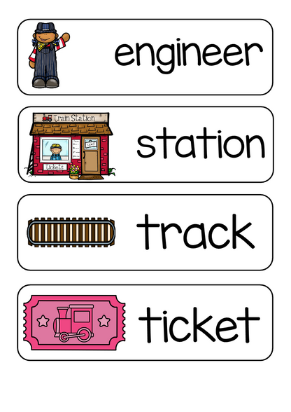 Transport Train Wall Printable