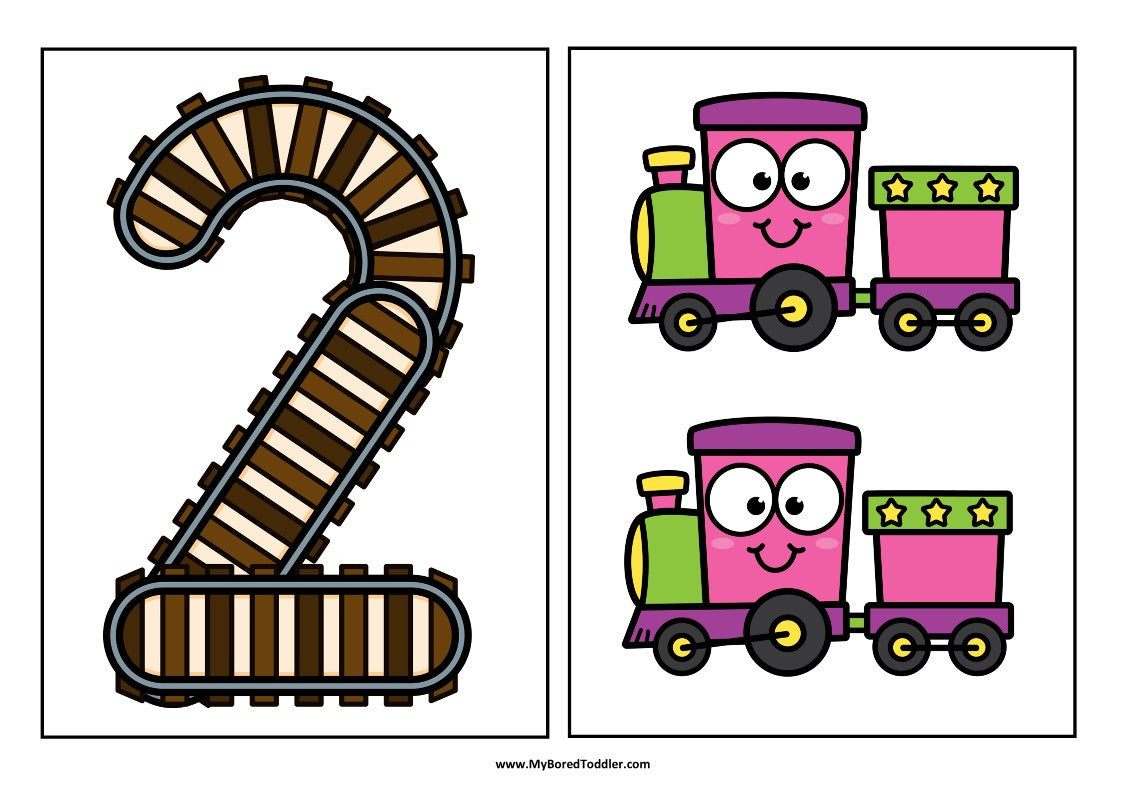 Number matching cards 0-10 - TRUCKS / TRANSPORT