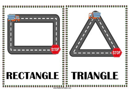 Transport Truck Shape Tracing Sheets