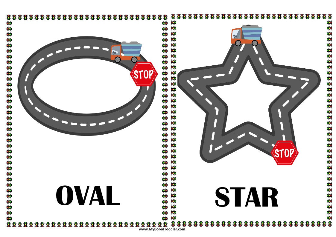 Transport Truck Shape Tracing Sheets