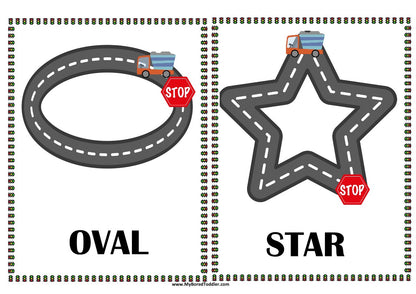 Transport Truck Shape Tracing Sheets