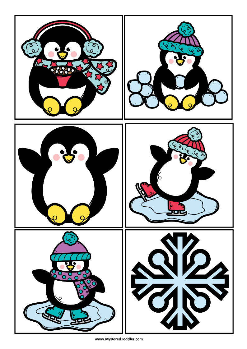 Winter Penguins Scavenger Hunt