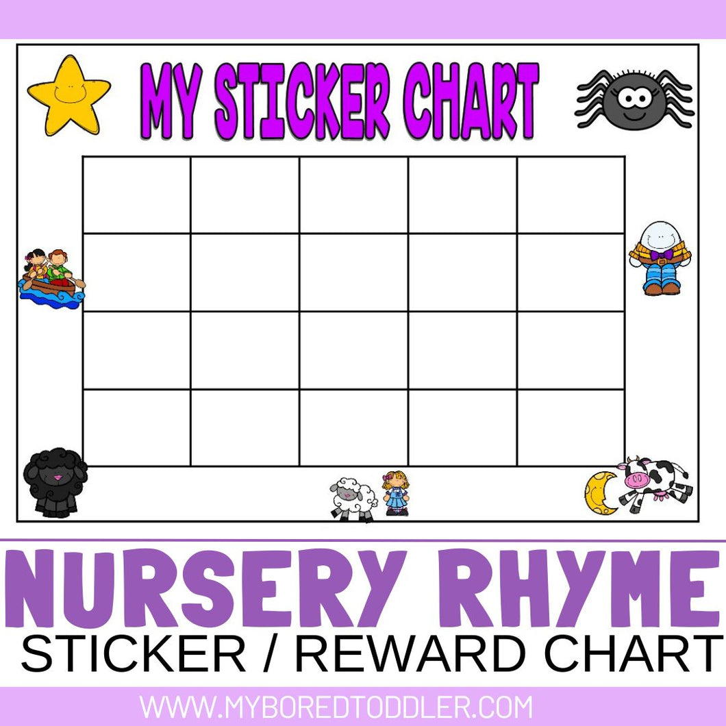 Nursery Rhyme Sticker / Reward Chart
